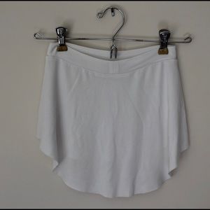 White Bullet Pointe Skirt S